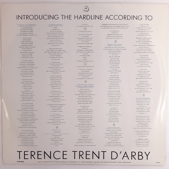 Terence Trent D'arby - Introducing The Hardline According To - Vinyl LP Record - Picture 3 of 6